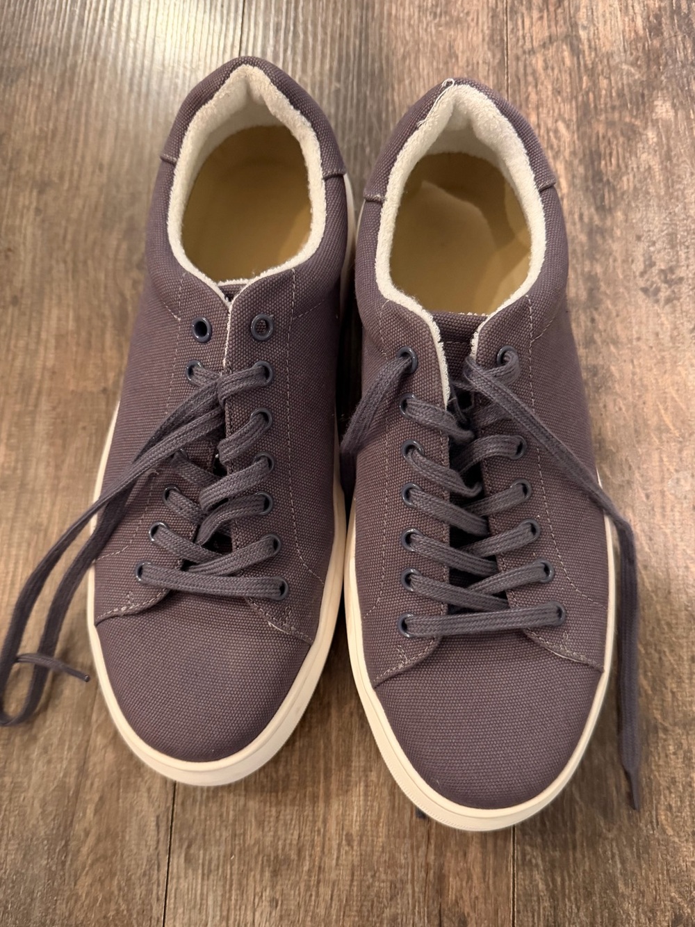 Abeo Men's Low-Top Canvas Sneakers in Charcoal